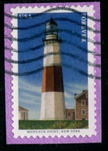 5621 (55c) Mid-Atlantic Lighthouses - Montauk Point SA. used on paper