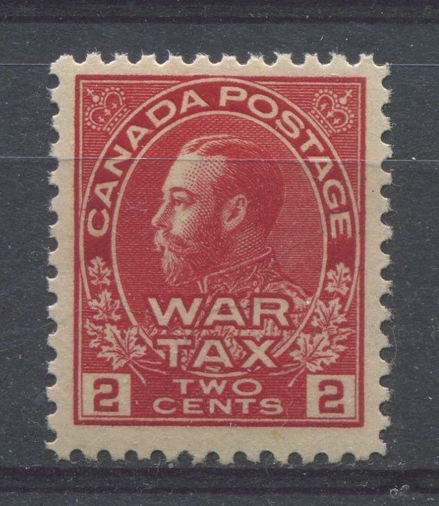 Canada #MR2 Carmine Vermilion 1911-27 Admiral War Tax Stamp VF-75 OG