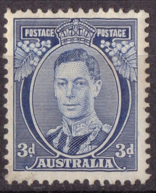 Australia King George VI SG168c MLH. 2 Scans.