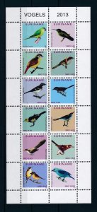 [SU1942] Suriname Surinam 2013 Birds in sheet MNH