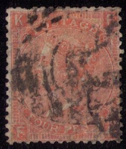 Great Britain Sc #43a (P9) Dull VermilionUsed VF