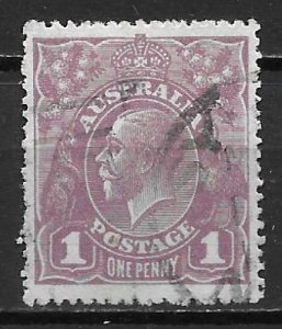 Australia 22 1914-24 1d KGV U