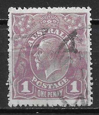 Australia 22 1914-24 1d KGV U