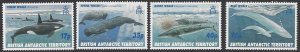 British Antarctic Territory #244-8 MNH set, whales issued 1996