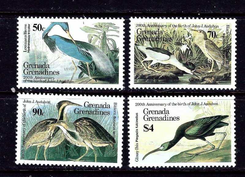 Grenada-Grenada 637-40 MNH 1985 Birds