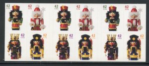 UNITED STATES SCOTT #4360/63 HOLIDAY NUTCRACKERS COMPLETE BOOKLET  MINT NH