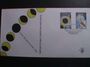 ARUBA-FDC-1998 SC #160-1  TOTAL SOLAR ECLIPSE -MINT  VF WE SHIP TO WORLD WIDE