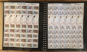 38 Different MNH Christmas Seal Sheets in album - See all scans - Free Ship