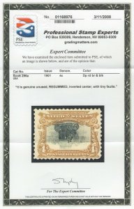  #296a Mint, Invert Beautifuly Centered, XF Great Color - SEE DETAILS (GD 3/12)