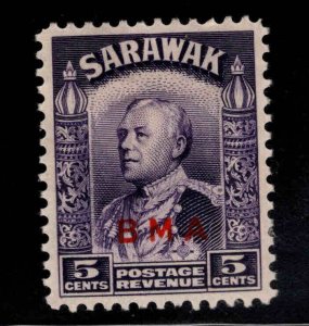 SARAWAK Scott 139 MH*  BMA overprint stamp