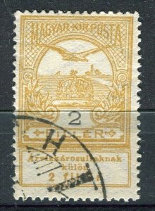 HUNGARY; 1913 early Turul Bird issue fine used 2f. value