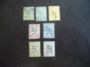 Stamps - Finland - Scott# 86,98,100,101,104,105,106 - Used Part Set of 7 Stamps