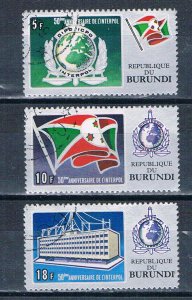 Burundi 428-30 Unused set INTERPOL 1973 (B0478)