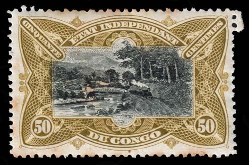 Belgian Congo - Scott 23 - Mint-Hinged - Toning