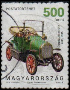 Hungary 4469 - Used - 500fo Csonka Postal Car, 1905 (2018) (cv $2.45)