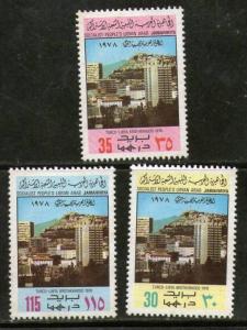 Libya 1978 Turkish - Libyan Friendship Buildings Architecture Sc 739-41 MNH #...