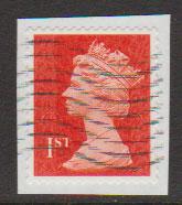 GB QE II Machin SG U2968a - 1st vermillion  - date code M13L - Source  B 