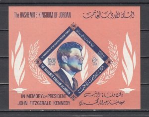 Jordan, Scott cat. 509 A. Memorial s/sheet for President John Kennedy.