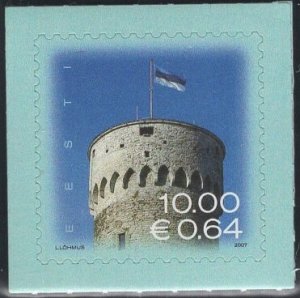 Estonia 2007 MNH Sc 574 10k Flag over Pikk Hermann Tower