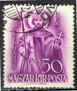 Hungary; 1938: Sc. # 523: Used Single Stamp