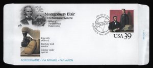 #UC62 39c Montgomery Blair, Art Craft FDC **ANY 5=FREE SHIPPING**