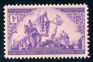 US Stamp #898 Coronado Expedition 3c - PSE Cert - GEM 100 - MOGNH - SMQ $160.00