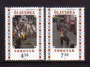 Faroe Islands Sc 336-7 1998 Europa stamp set mint NH