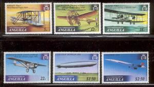 ANGUILLA 355-60 MNH HISTORY OF AVIATION 1979