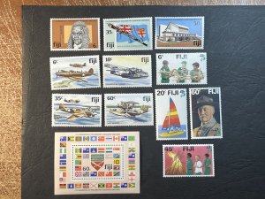 FIJI # 450-461-MINT/NEVER HINGED----3 COMPLETE SETS + SOUVENIR SHEET----1981-82