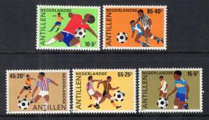 Netherlands Antilles B226-B230 Soccer MNH VF