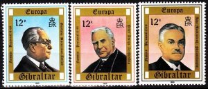 GIBRALTAR 1980 EUROPA: Famous People. Art, Religion. Complete set, MNH