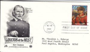 1994, Legends of the West-Kit Carson, Artcraft/PCS, FDC (D15517)