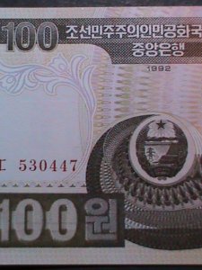 ​KOREA-1992 VERY OLD $100 LEADER KIM II SUNG- UN CIRCULATED-VERY FINE