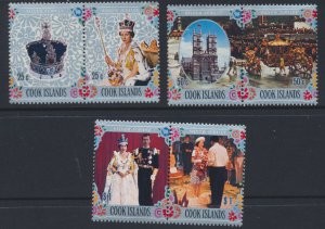 Cook Islands     SC# 465 - 467   MNH   QE II Silver Jubilee    see details/sc...