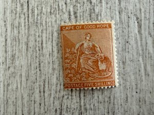 Cape of Good Hope #54 MH, 5sh, Hope and Symbols of Colony, 2024 SCV $140.00