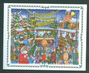 Belgium. 1996. Christmas  Full Sheet  Mnh. Santa,Christmas Tree,Shopping.