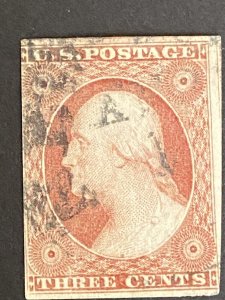 US Stamps-SC# 10 - Used  - CV = $190.00