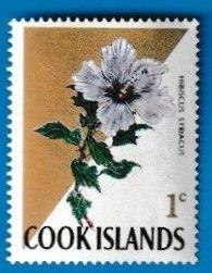 COOK ISLANDS SCOTT#200 1967 FLOWERS- ROSE OF SHARON - MNH