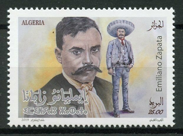 Algeria 2019 MNH Emiliano Zapata Mexican Revolutionary 1v Set Politicians Stamps