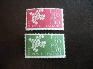 Stamps - Italy - Scott# 845-846 - Mint Never Hinged Set of 2 Stamps