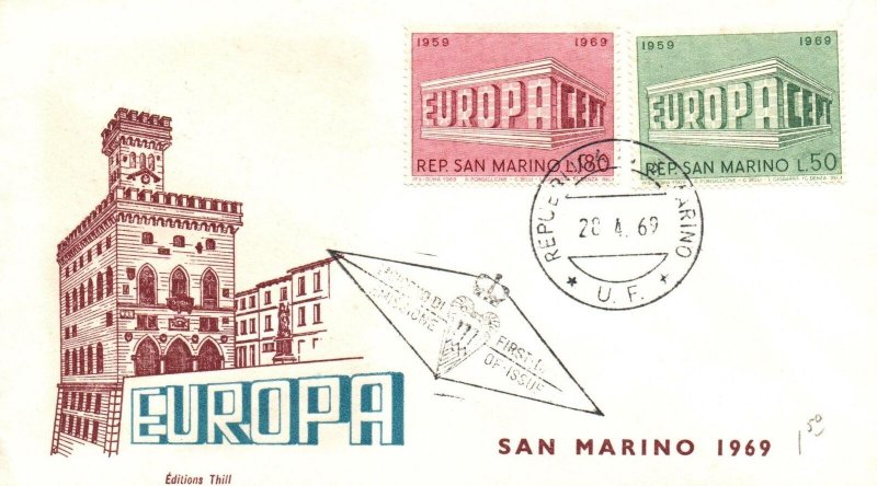 San Marino 1969 FDC - Europa - F28092