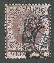 Straits Settlements  Scott 52  Used  