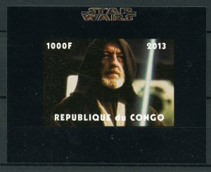 Star Wars Stamps 2013 MNH Obi Wan Obi-Wan Kenobi 1v IMPF M/S 