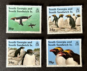 South Georgia: 1993 Macaroni Penguins, MNH set