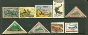 All Different Crocodiles , 9 stamps