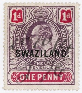 (I.B) Swaziland Revenue : Duty Stamp 1d (1913)
