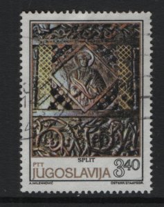 Yugoslavia   #1449 used  1979  Romanesque sculptures  3.40d