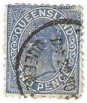 Queensland 85, used, 1887 (a299a)