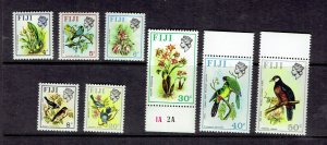 FIJI #308-11 314a 316b 317a  BIRDS FLOWERS Mint Never Hinged part set