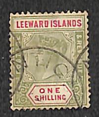 Leeward Islands 1890, 1sh, used (Antigua), Used